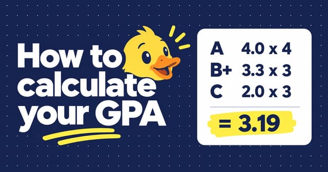 Illustration: How to calculate GPA