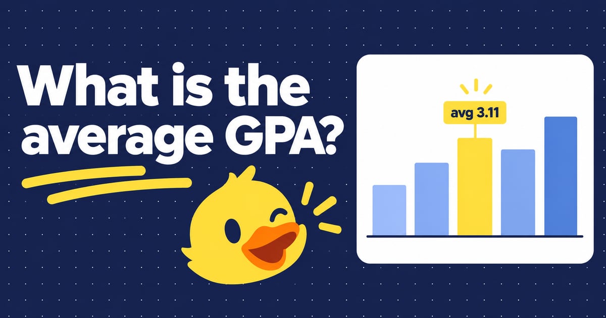 Illustration: What is the average GPA? What the national data actually shows