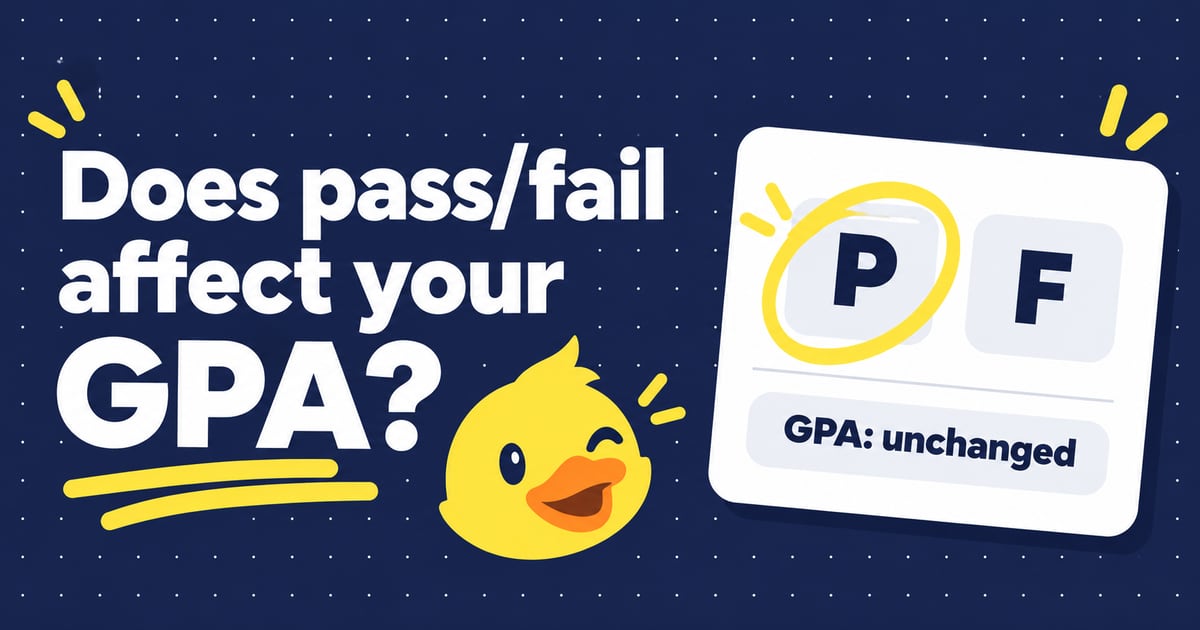 Illustration: Does pass/fail affect your GPA?