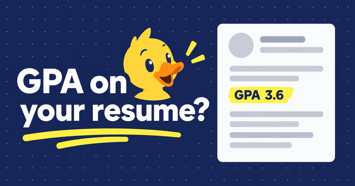 Illustration: Should you put your GPA on your resume?