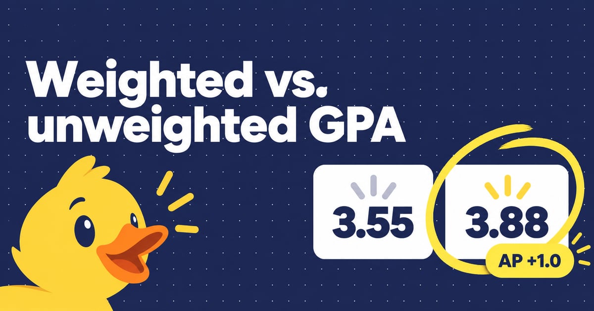 Illustration: Weighted vs. unweighted GPA: what's the difference?